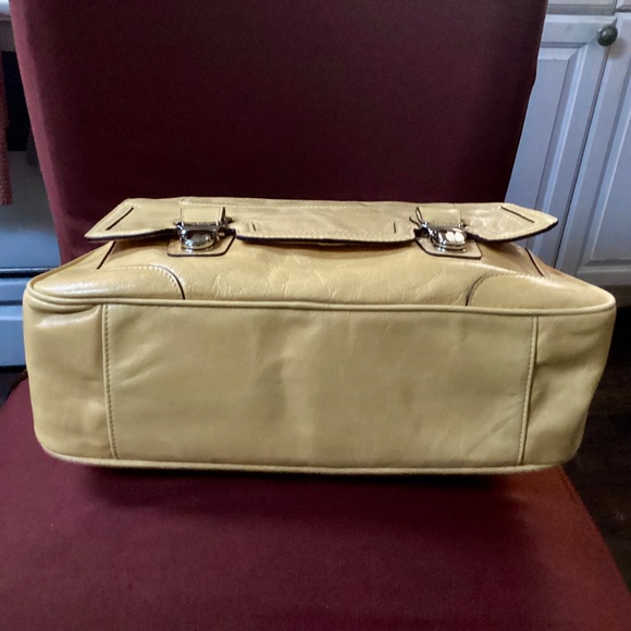 Coach Yellow Leather Poppy Satchel Handbag Shoulder Bag No. A1269-17888 - Picture 13 of 16